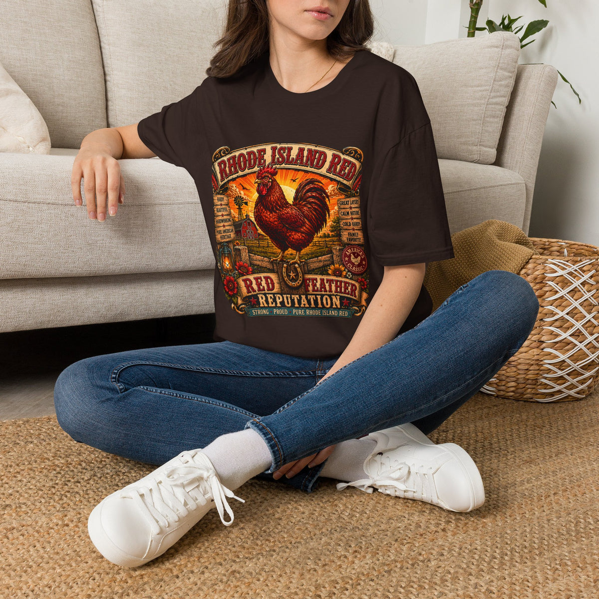 Rhode Island Red Reputation T-Shirt — Heritage Breed Graphic Tee