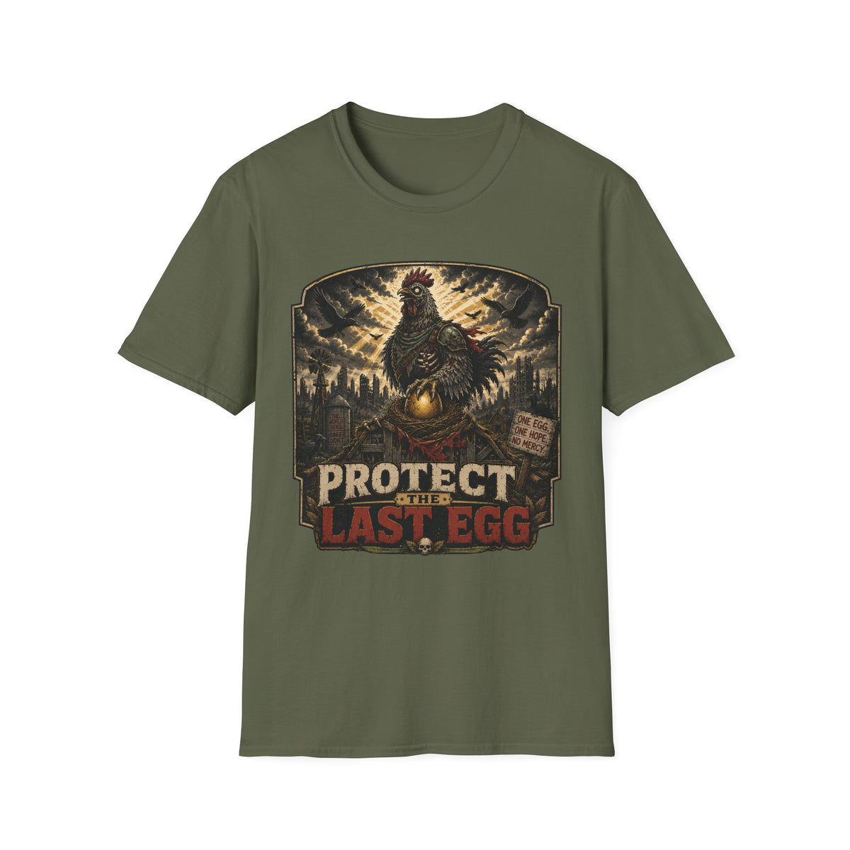 Protect the Last Egg Zombie Chicken T-shirt, photo 6