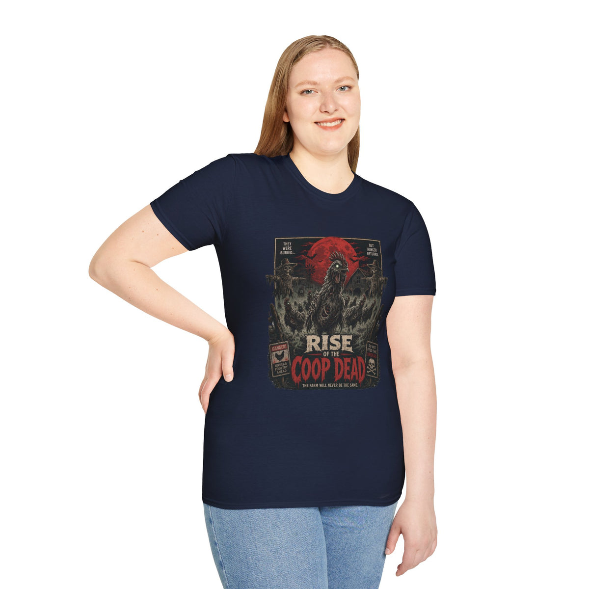 Rise of the Undead Poultry T-Shirt — Zombie Chicken Uprising Tee