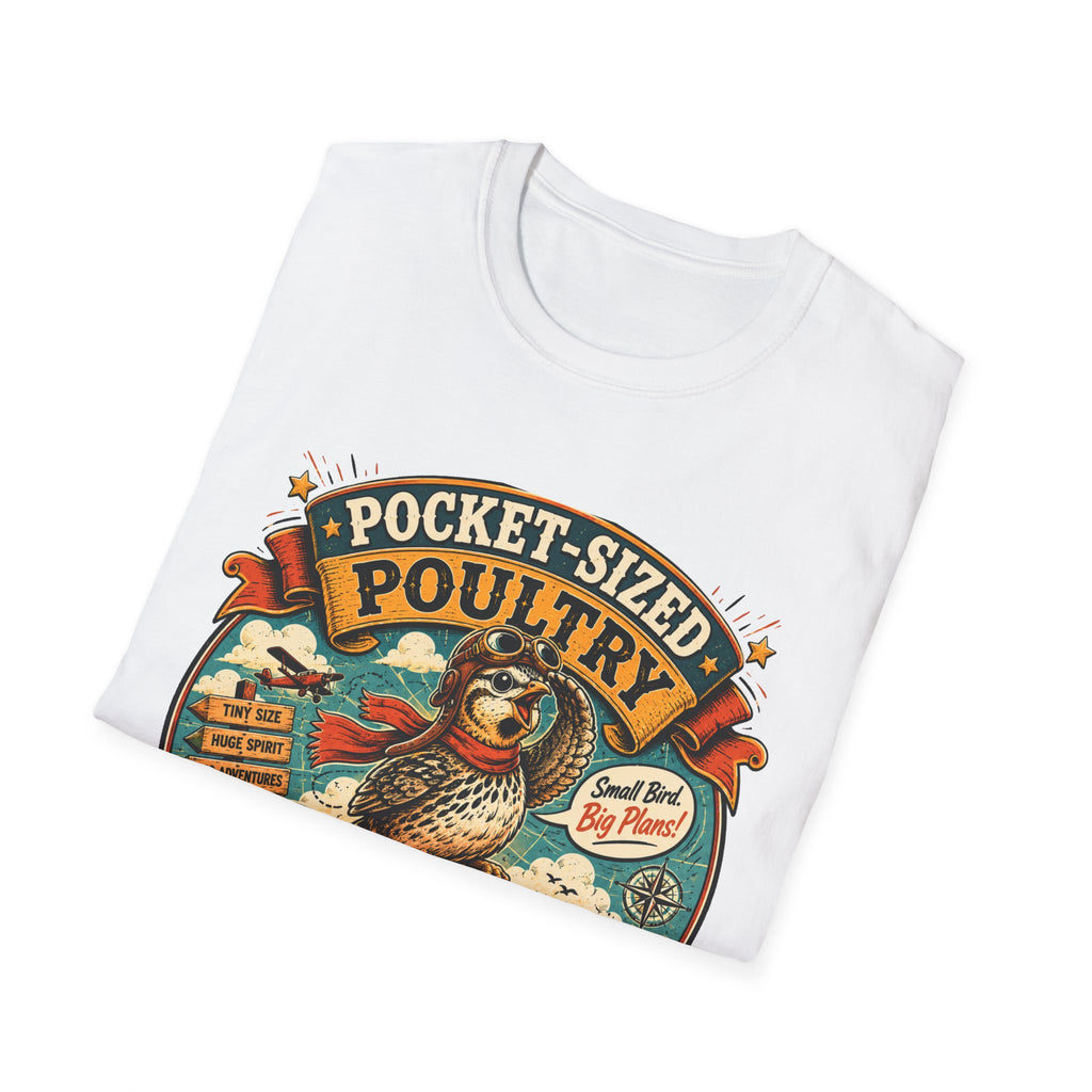 Tiny Quail Adventures T-Shirt — Quail Life Vintage Graphic Comic Tee