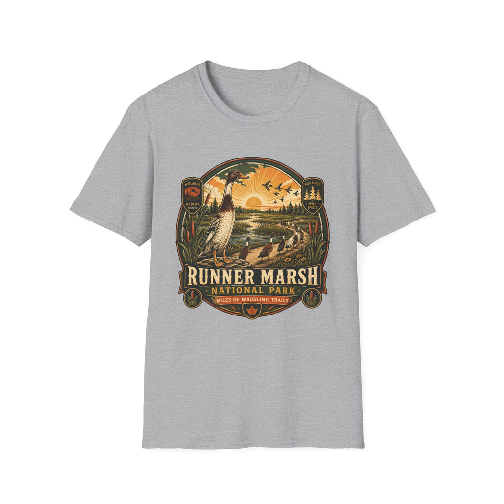 Runner Marsh National Park Badge Indian Runner T-shirt, photo 5