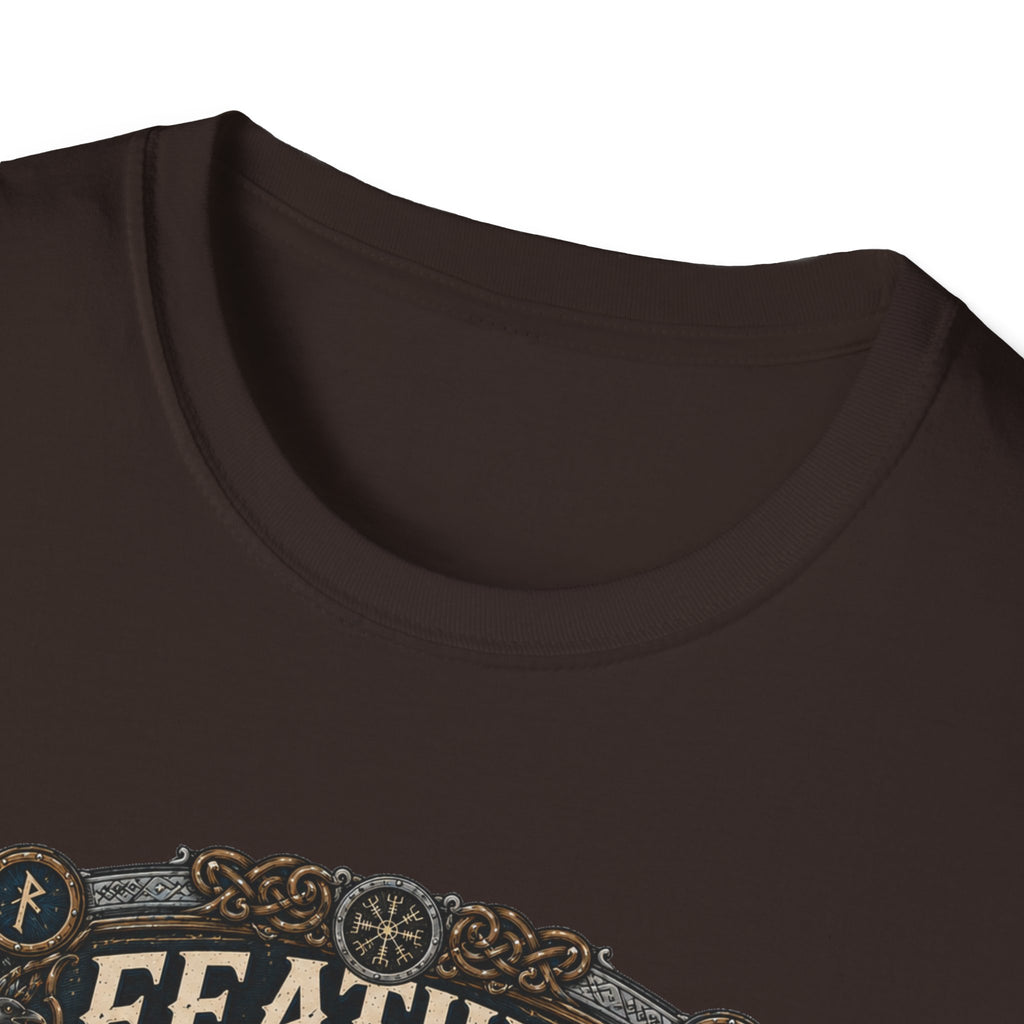 Feather of the North Brahma T-Shirt — Nordic Warrior Rooster Tee
