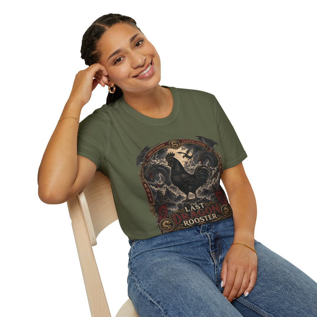 The Last Dragon Rooster Ayam Cemani T-Shirt — Legendary Warrior Tee