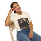 Shadow Samurai Ayam Cemani T-Shirt — Moonrise Warrior Rooster Tee