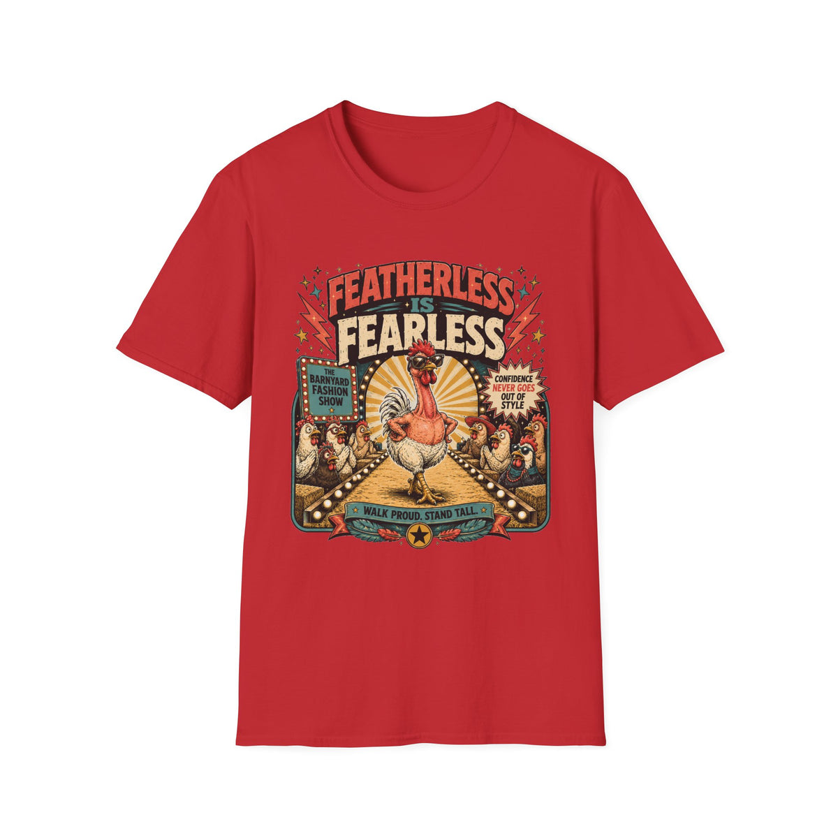 Featherless is Fearless Fashion Show Naked Neck T-shirt, photo 3