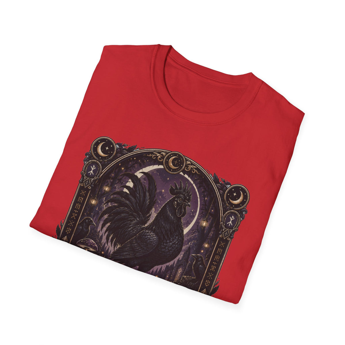 Shadow and Legend Ayam Cemani T-Shirt — Gothic Emblem Rooster Tee