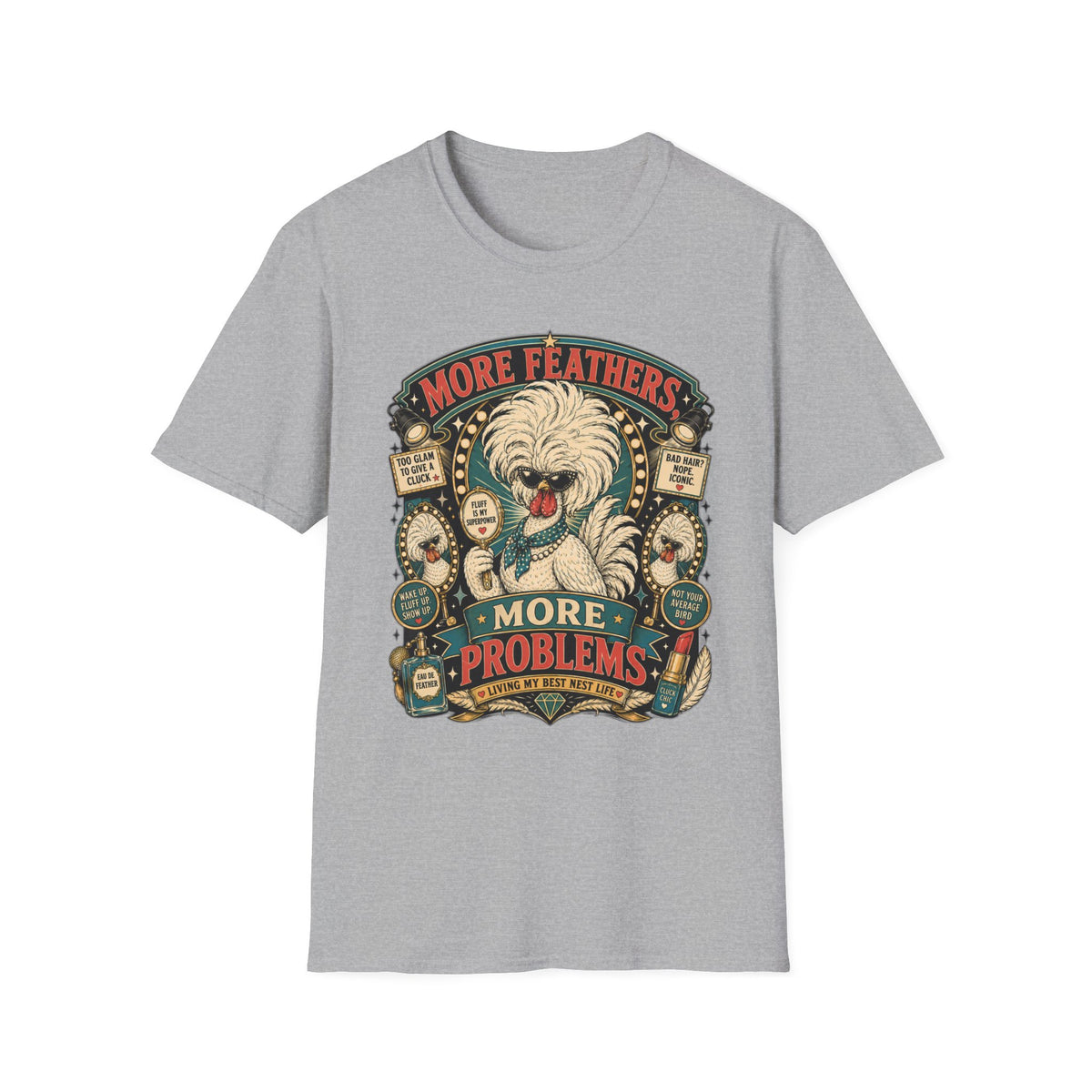More Feathers, More Problems Polish Chicken T-shirt, photo 3