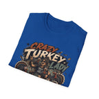 Crazy Turkey Lady Grunge Tee — Turkeys Before People