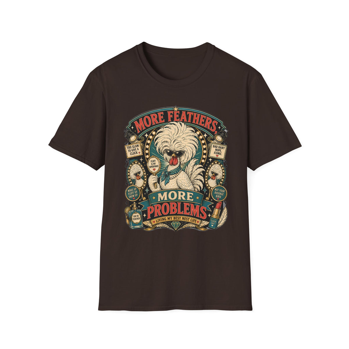 More Feathers, More Problems Polish Chicken T-shirt, photo 8