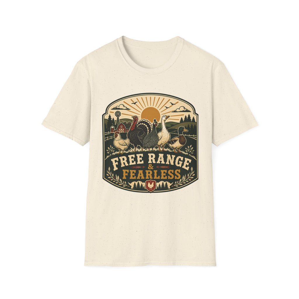 Free Range Fearless T-Shirt — Vintage Farm Family Graphic Tee