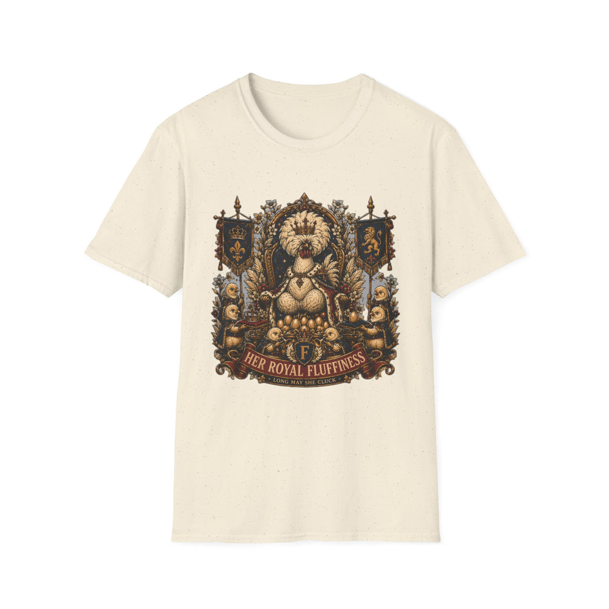 Royal Fluffiness — Queen of Eggs, ruler of the coop Polish Chicken T-Shirt