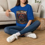 Full Volume Since Sunrise Guinea Fowl T-Shirt — Rock Concert Poultry Poster Tee