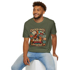 The Only Addiction That Lays Breakfast T-Shirt — Chicken Math Graphic Tee