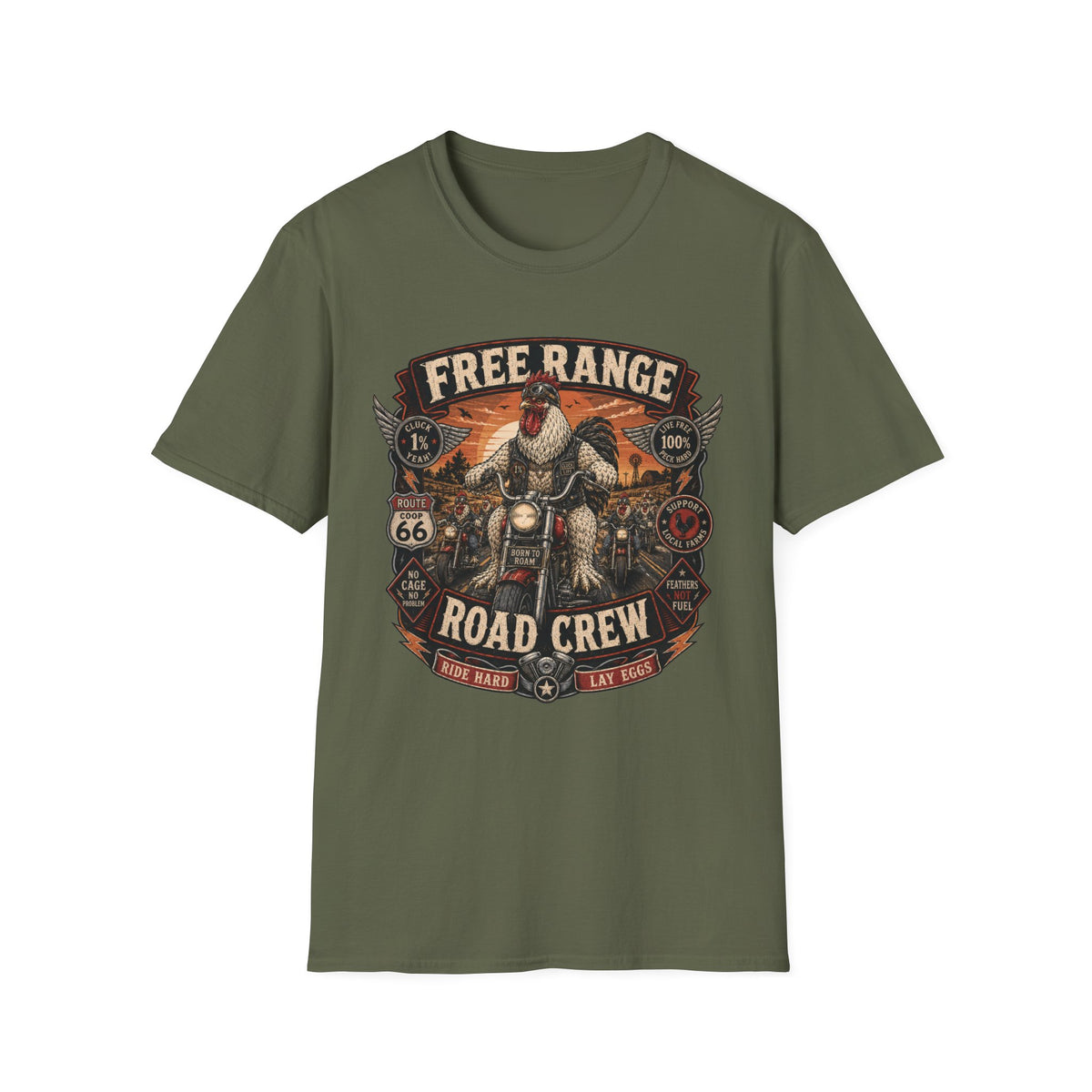 Free Range Road Crew Brahma T-shirt, photo 6