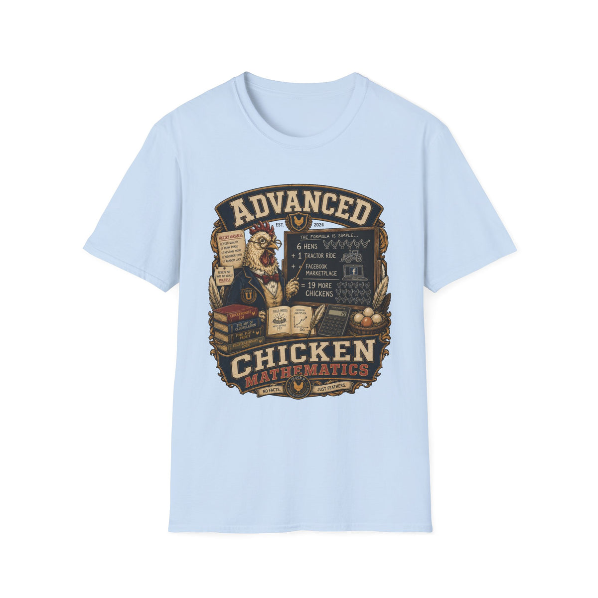 Advanced Chicken Mathematics T-shirt, photo 8
