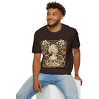 Crowned by Nature Polish Chicken T-Shirt — Vintage Botanical Hen Tee