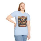 Incredible Feathered Strongman Brahma T-Shirt — Vintage Poster Rooster Tee