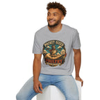 Tiny Quail Adventures T-Shirt — Backyard Bird Keeper Vintage Graphic Tee