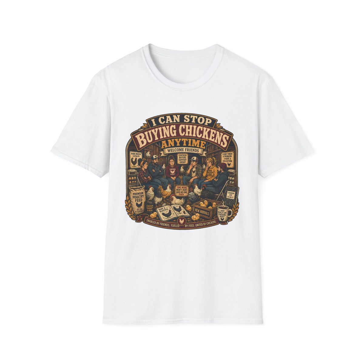 I Can Stop Buying Chickens Anytime T-shirt, photo 2