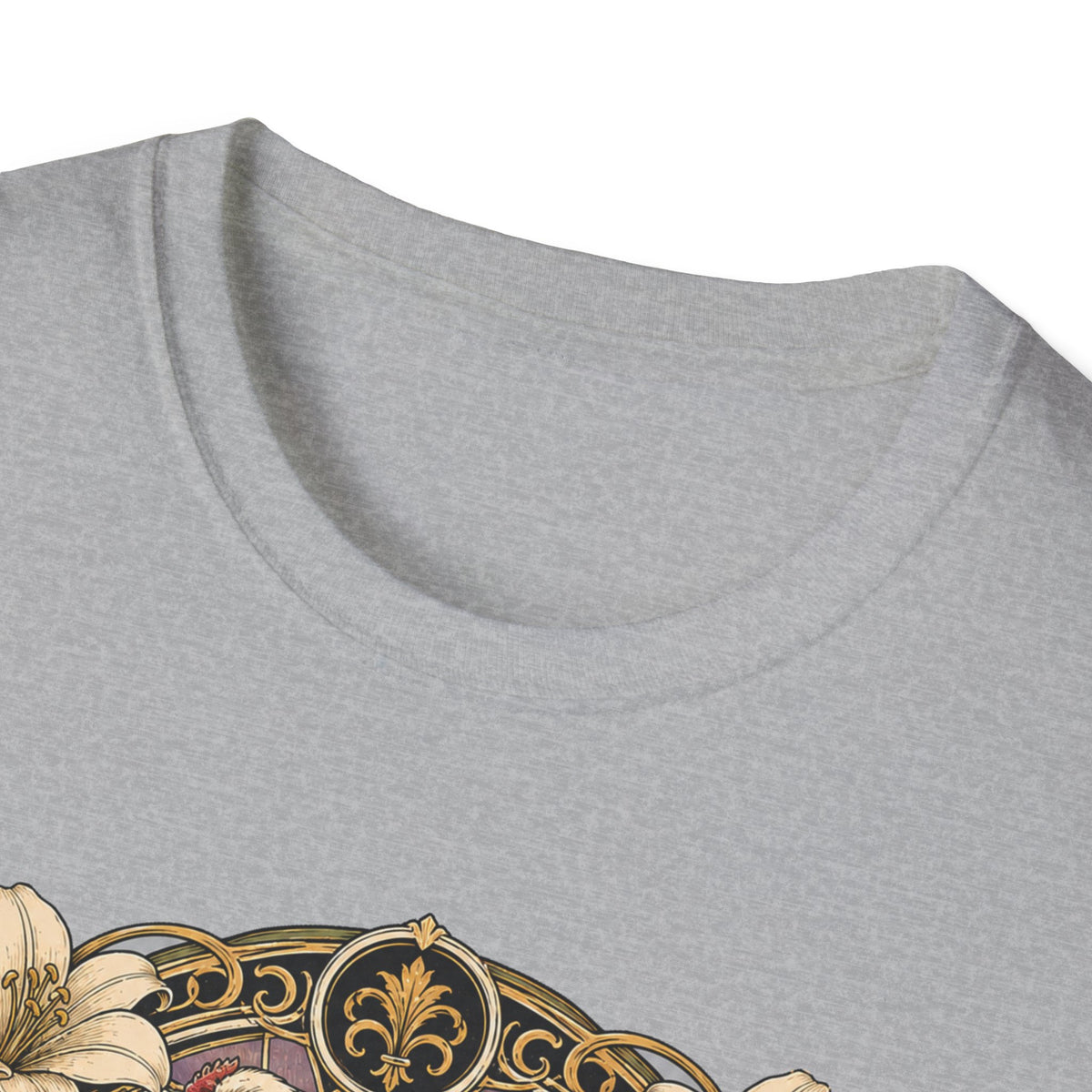Strength in Grace Brahma Hen T-Shirt — Botanical Rooster Art Tee
