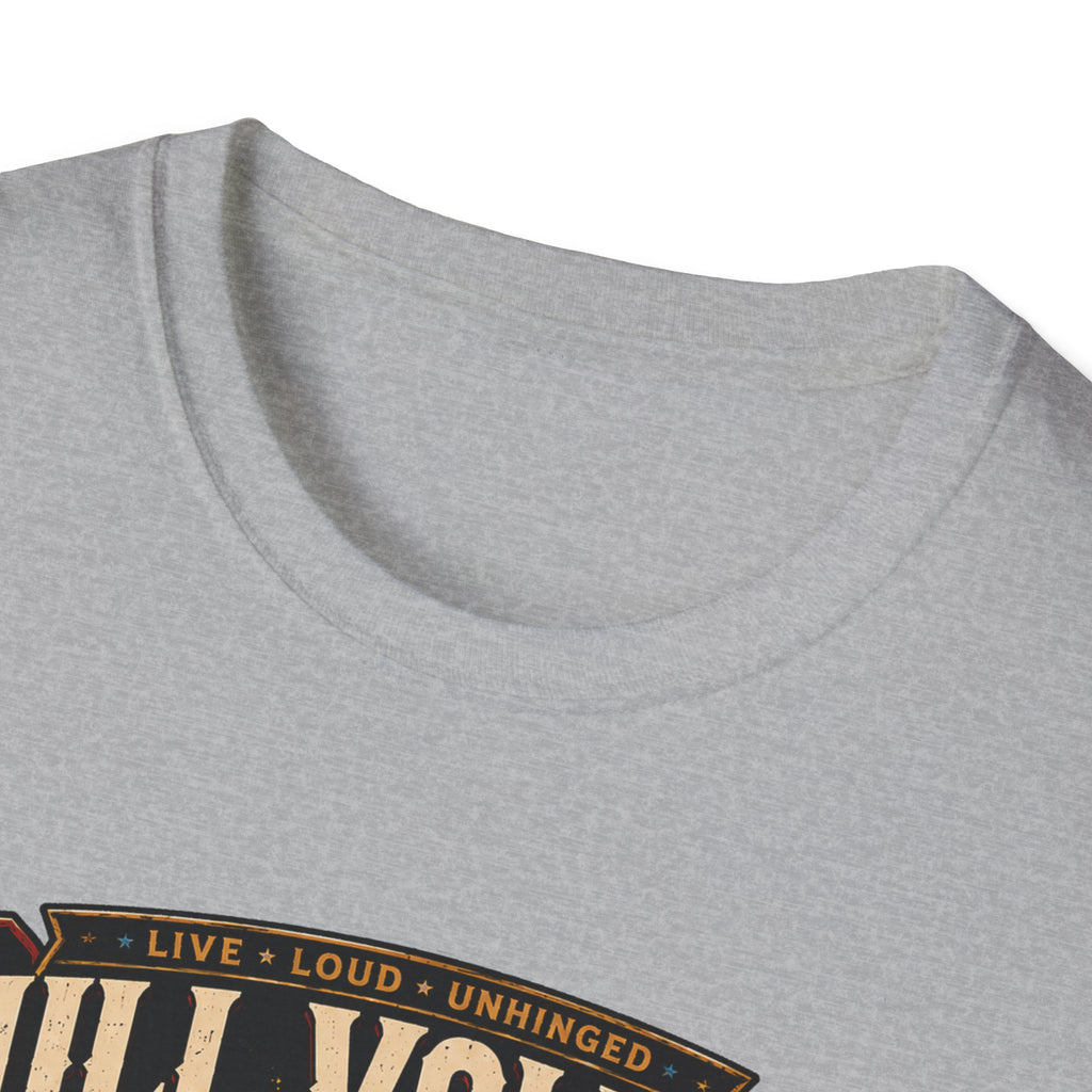 Full Volume Since Sunrise Guinea Fowl T-Shirt — Rock Concert Poultry Poster Tee