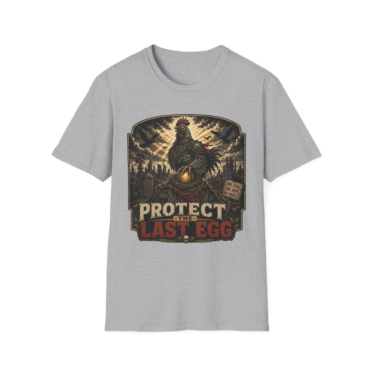 Protect the Last Egg Zombie Chicken T-shirt, photo 3