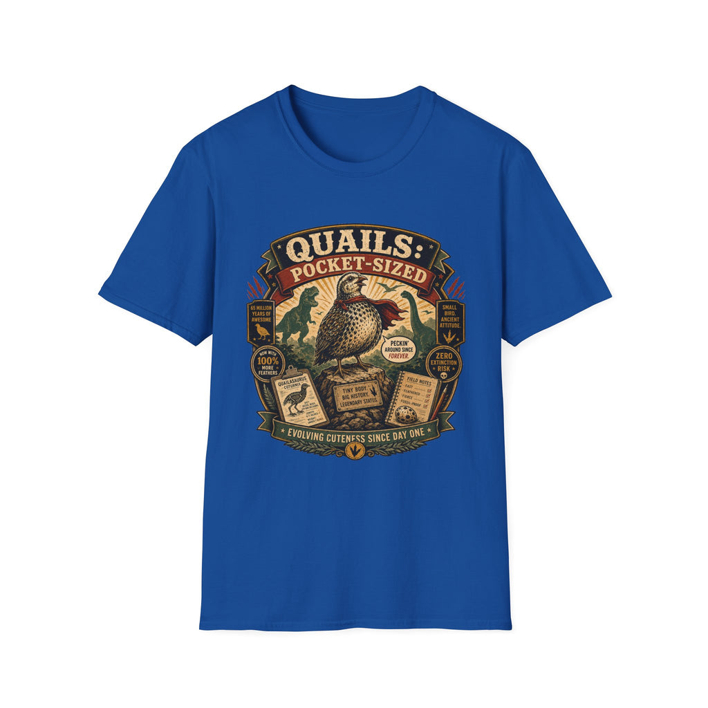 Quailasaurus T-Shirt — The Legendary Mini Dino Quail Graphic Tee