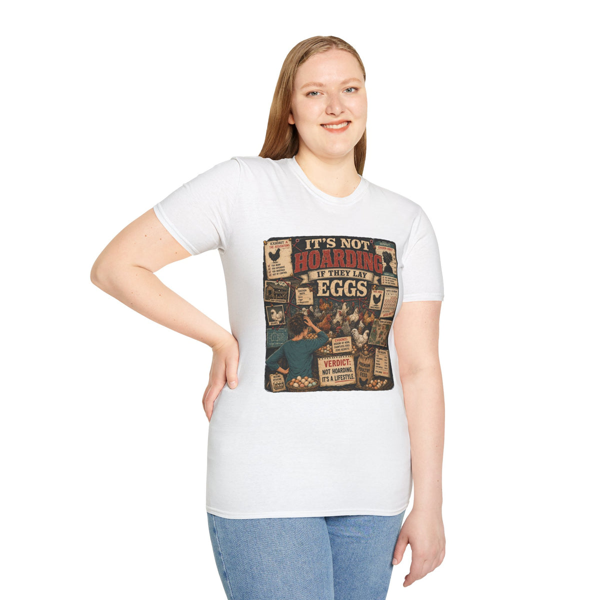 It's Not Hoarding If They Lay Eggs T-Shirt — Chicken Conspiracy Board Tee