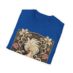 Crowned by Nature Polish Chicken T-Shirt — Vintage Botanical Hen Tee