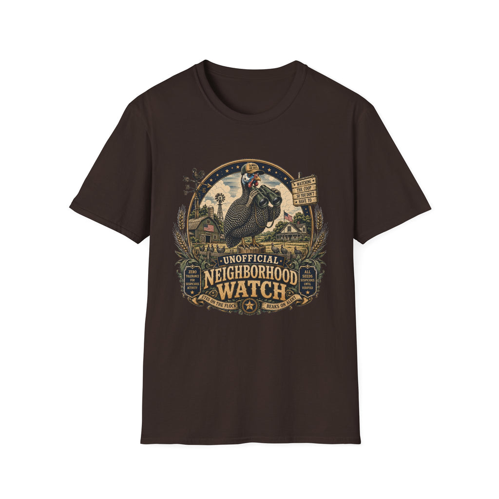 Guinea Fowl Neighborhood Watch T-shirt, photo 4