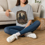 Ayam Cemani Heritage Badge T-Shirt — Rare All-Black Rooster Graphic Tee
