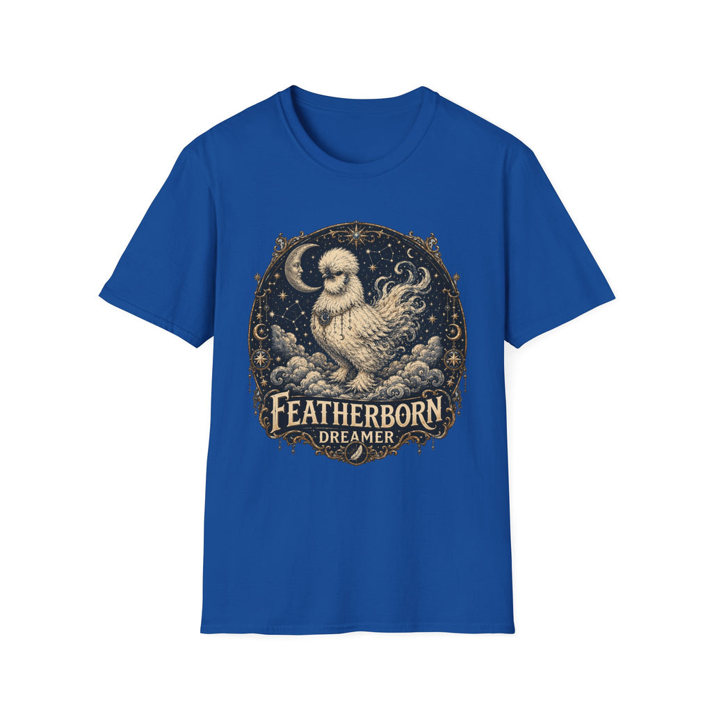 Featherborn Dreamer Silkie T-Shirt — Celestial Moonlit Hen Tee
