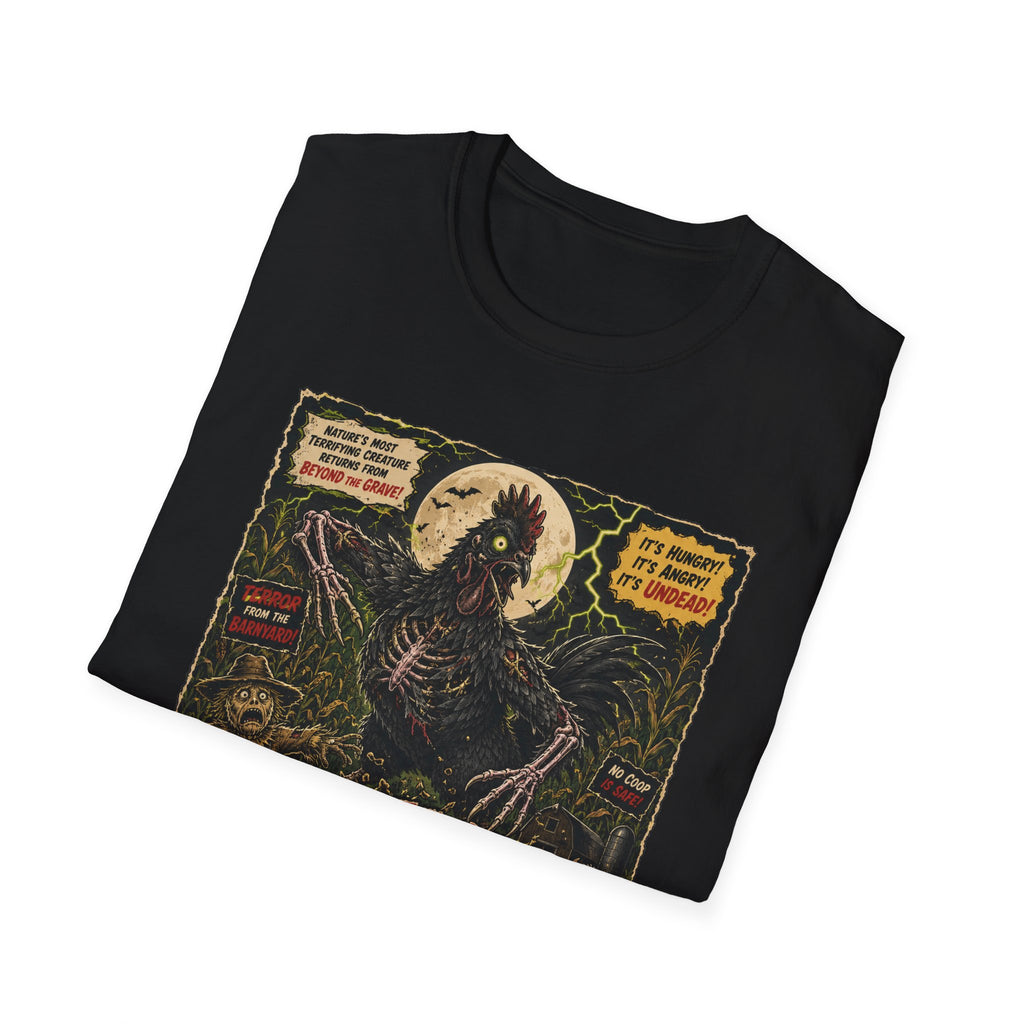 Attack of the Undead Hen T-Shirt — Zombie Chicken Halloween Tee