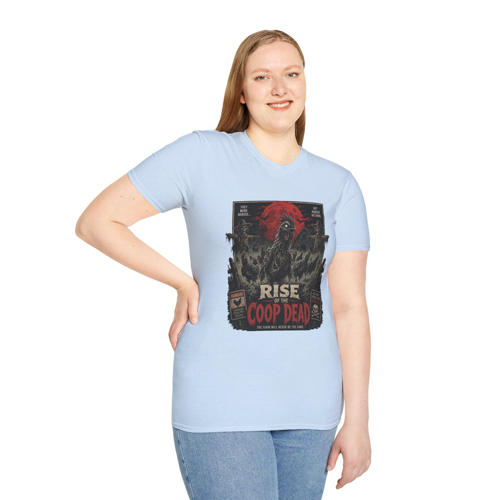 Rise of the Undead Poultry T-Shirt — Zombie Chicken Uprising Tee