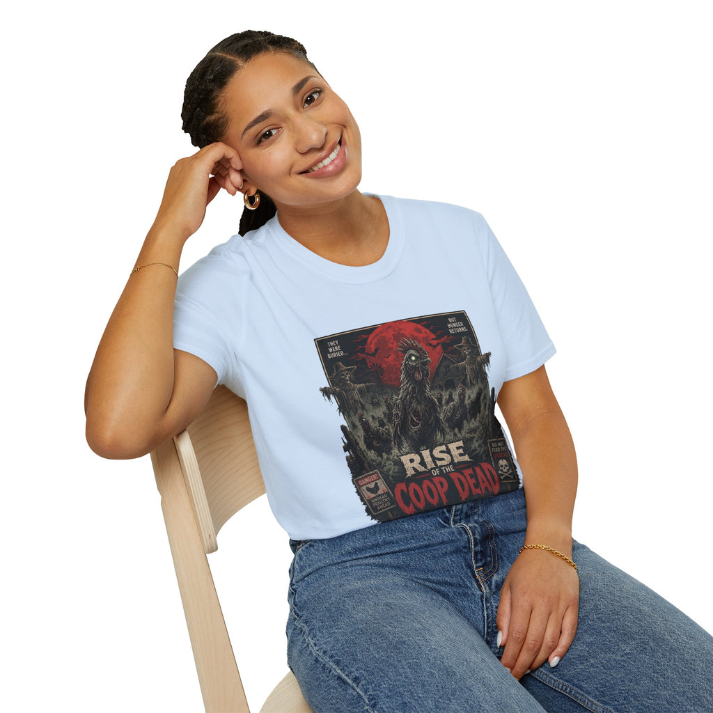 Rise of the Undead Poultry T-Shirt — Zombie Chicken Uprising Tee