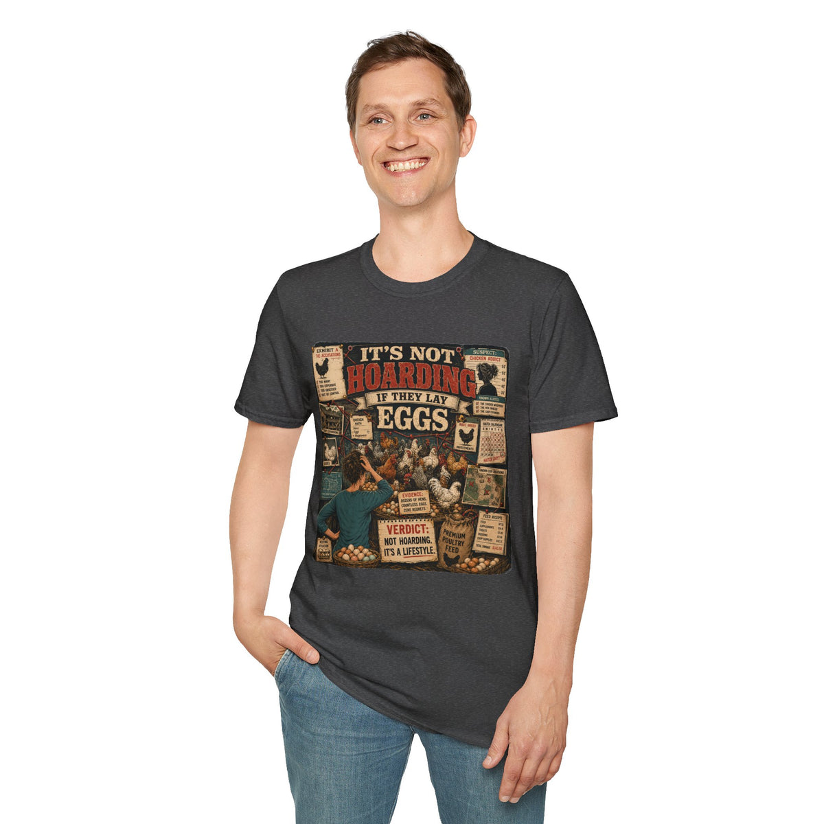 It's Not Hoarding If They Lay Eggs T-Shirt — Chicken Conspiracy Board Tee