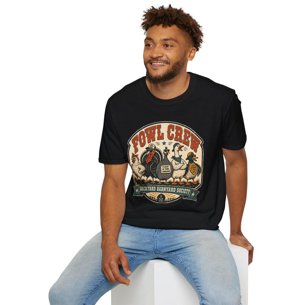 Fowl Crew Vintage Poultry T-Shirt – Funny Farm Animal Graphic Tee