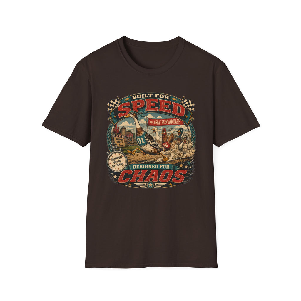 Built for Speed Barnyard Dash Indian Runner T-shirt, photo 4
