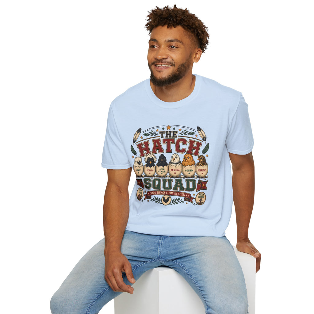 The Hatch Squad Farm Team T-Shirt — Good Things Come In Shells Tee