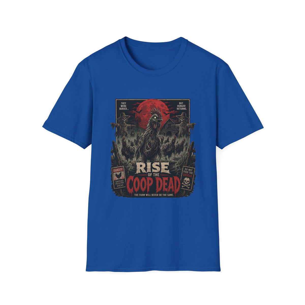 Rise of the Undead Poultry T-Shirt — Zombie Chicken Uprising Tee