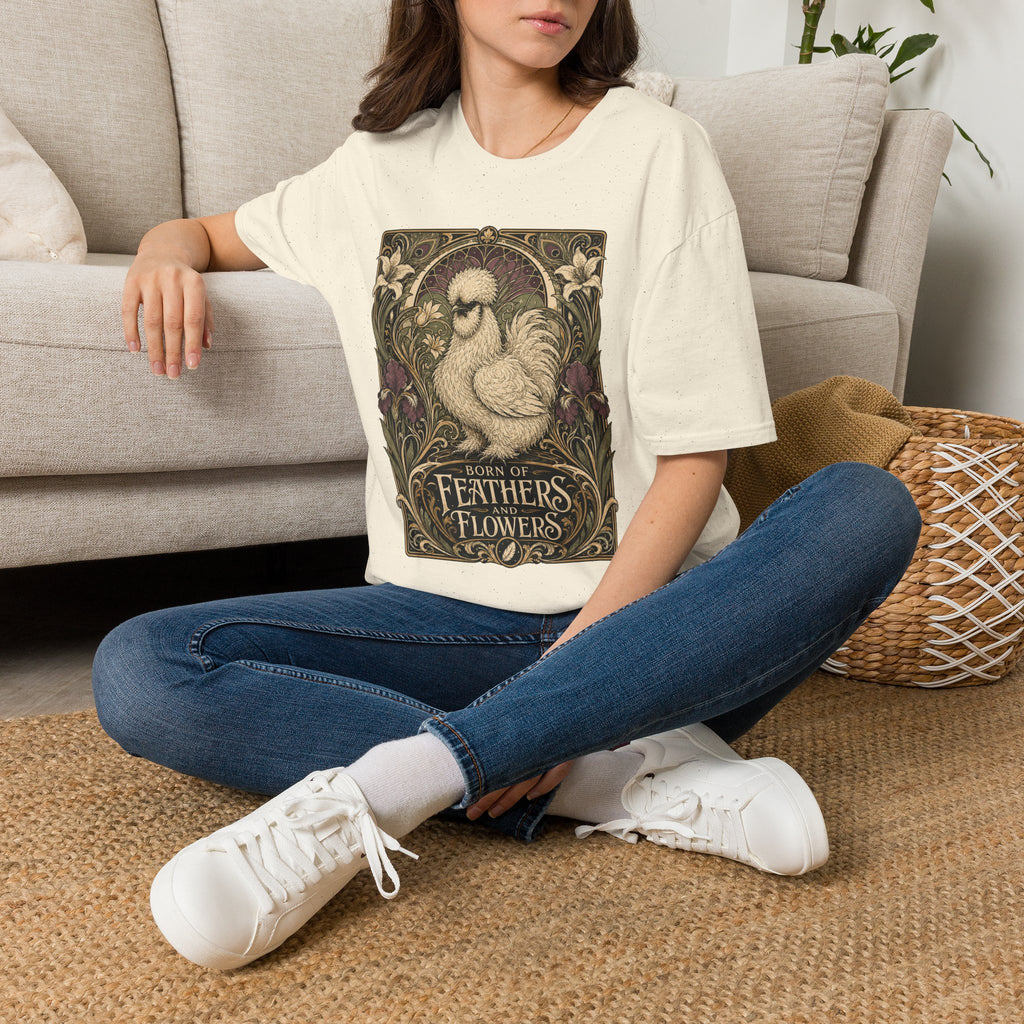 Wildflower Silkie T-Shirt — Art Nouveau Botanical Hen Tee