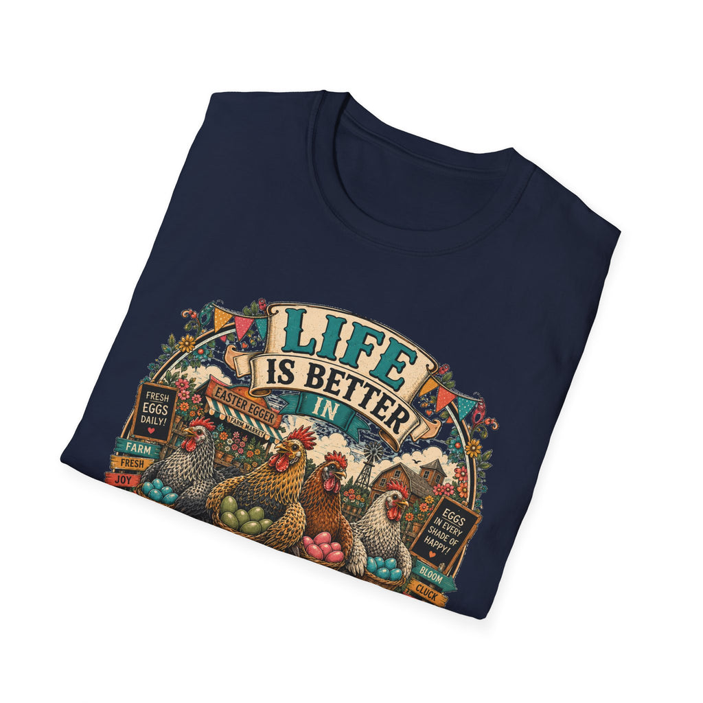 Colorful Farm Festival Easter Egger T-Shirt — Life is Better in Color Tee