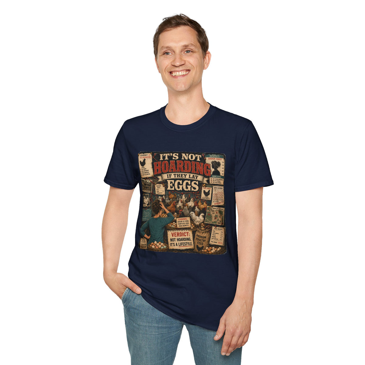 It's Not Hoarding If They Lay Eggs T-Shirt — Chicken Conspiracy Board Tee
