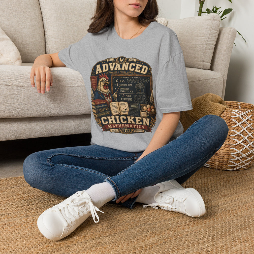 Department of Poultry Sciences T-Shirt — Chicken Math Formula Tee