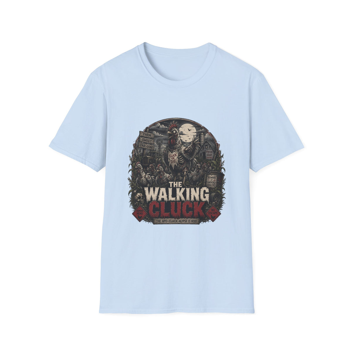 The Walking Cluck Zombie Chicken T-shirt, photo 8