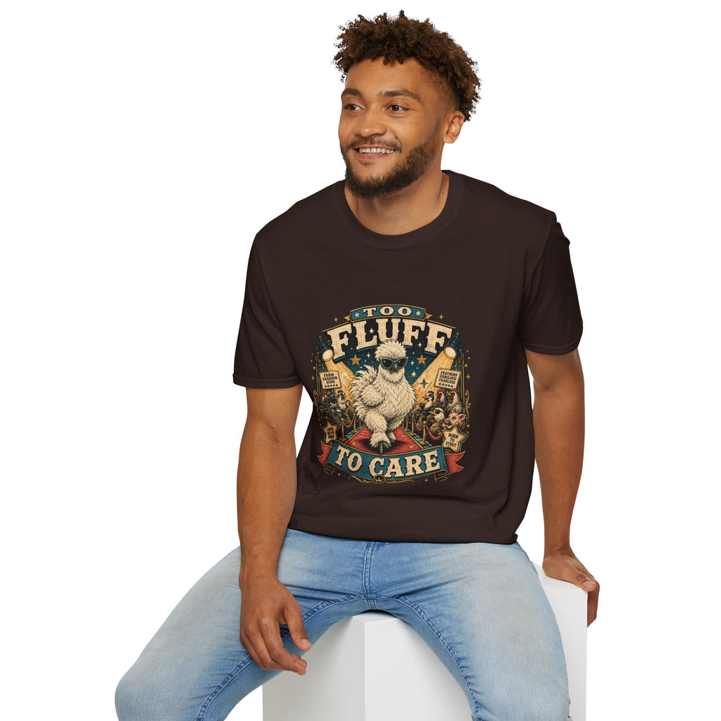 Too Fluff Silkie Chicken T-Shirt — Farm Fashion Icon Showbiz Tee