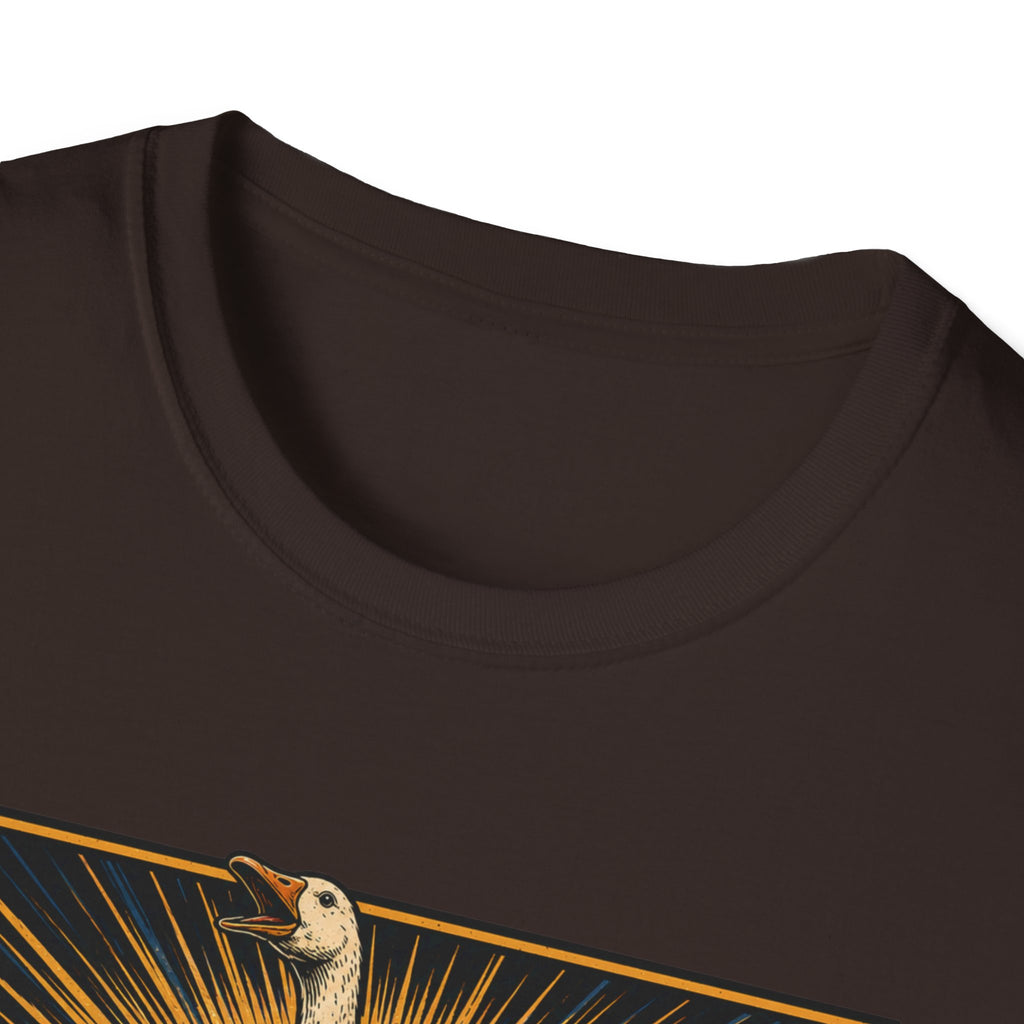The Flock Awakens T‑Shirt — Retro Goose & Duck Vintage Wildlife Tee