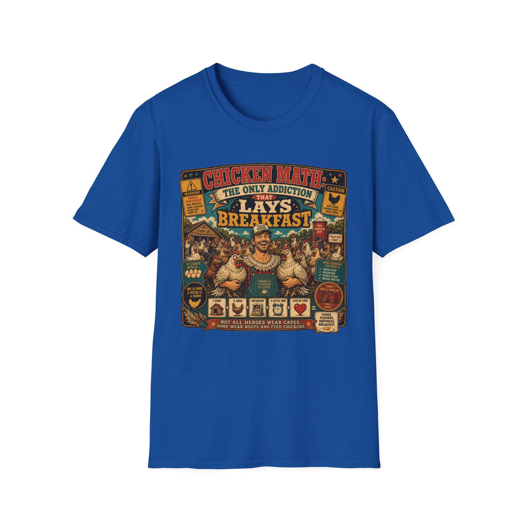 The Only Addiction That Lays Breakfast  —  Not All Heroes Wear Capes T-Shirt Tee