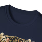 Crowned by Nature Polish Chicken T-Shirt — Vintage Botanical Hen Tee