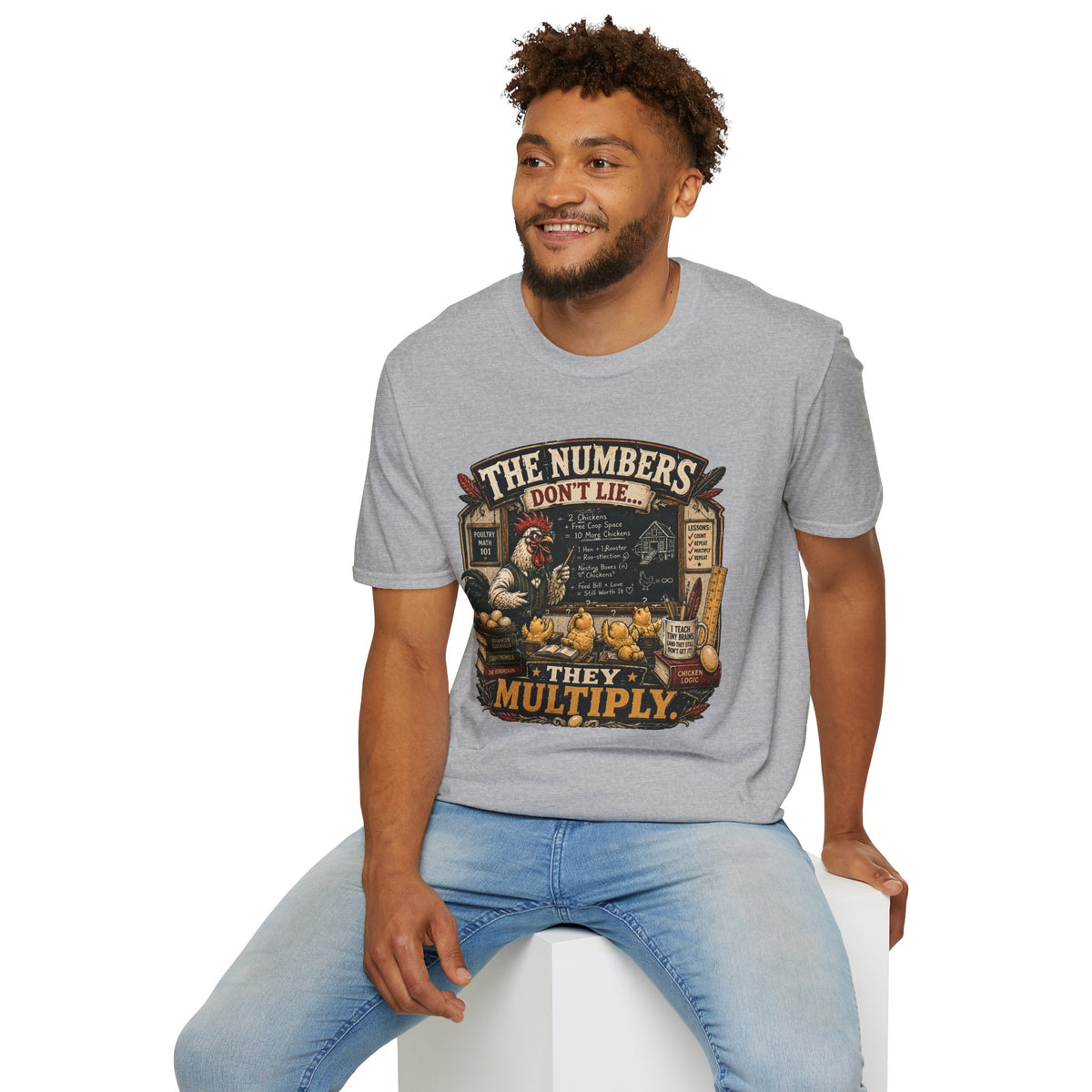 The Numbers Don't Lie They Multiply T-Shirt — Poultry Math 101 Tee
